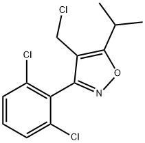 4-(chloroMethyl)-3-(2,6-dichlorophenyl)-5-isopropylisoxazole Structure