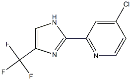 4-chloro-2-(4-(trifluoroMethyl)-1H-iMidazol-2-yl)pyridine Structure