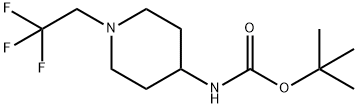 tert-butyl (1-(2,2,2-trifluoroethyl)piperidin-4-yl)carbaMate Struktur