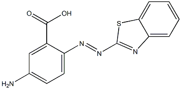 2-(2-BENZOTHIAZOLYLAZO)-5-AMINOBENZOIC ACID