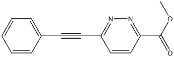 Methyl 6-(phenylethynyl)pyridazine-3-carboxylate,,结构式