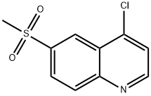 4-CHLORO-6-(METHYLSULFONYL)QUINOLINE, 454705-62-5, 结构式