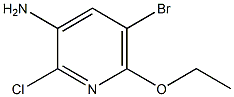 5-broMo-2-chloro-6-ethoxypyridin-3-aMine,,结构式