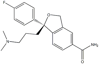 (S)-1-(3-(diMethylaMino)propyl)-1-(4-fluorophenyl)-1,3-dihydroisobenzofuran-5-carboxaMide Struktur