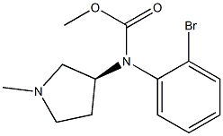(S)-(1-Methylpyrrolidin-3-yl)Methyl (2-broMophenyl)carbaMate Structure