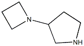 3-(1-Azetidinyl)-pyrrolidine,,结构式