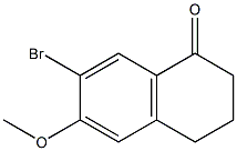 7-BroMo-6-Methoxy-3,4-dihydro-2H-naphthalen-1-one,,结构式
