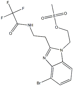 2-(4-broMo-2-(2-(2,2,2-trifluoroacetaMido)ethyl)-1H-benzo[d]iMidazol-1-yl)ethyl Methanesulfonate