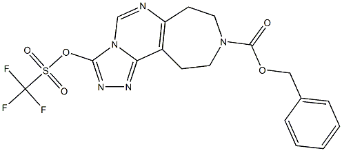 benzyl 3-(((trifluoroMethyl)sulfonyl)oxy)-10,11-dihydro-7H-[1,2,4]triazolo[4',3':1,6]pyriMido[4,5-d]azepine-9(8H)-carboxylate|