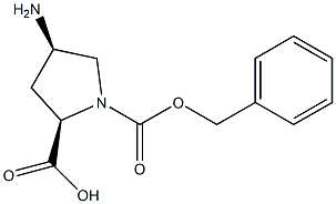 (2R,4R)-1-CBZ-4-AMINO-PYRROLIDINE-2-CARBOXYLIC ACID,,结构式