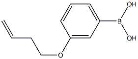 3-(but-3-enyloxy)phenylboronic acid 化学構造式