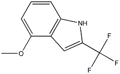 4-Methoxy-2-(trifluoroMethyl)-1H-indole 结构式