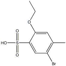 5-BroMo-2-ethoxy-4-Methyl-benzenesulfonic acid 化学構造式