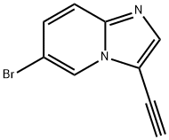 6-BroMo-3-ethynyl-iMidazo[1,2-a]pyridine 化学構造式