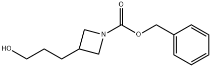 benzyl 3-(3-hydroxypropyl)azetidine-1-carboxylate 化学構造式