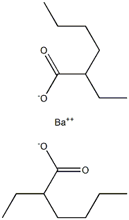 BariuM 2-ethylhexanoate, 99.8% (Metals basis), typically 75% w/w in 2-ethylhexanoic acid Structure