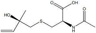 (R,S)-N-Acetyl-S-(2-hydroxy-2-Methyl-3-buten-1-yl)-L-cysteine (90%) 化学構造式