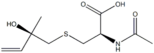 (R,S)-N-Acetyl-S-(2-hydroxy-2-Methyl-3-buten-1-yl)-L-cysteine (90%), , 结构式