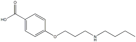 4-[3-(ButylaMino)propoxy]-benzoic Acid Structure