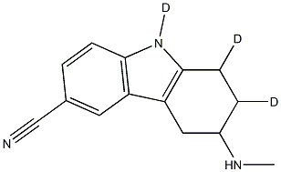 2,3,4,9-Tetrahydro-3-(MethylaMino)-1H-carbazole-6-carbonitrile-d3 Structure