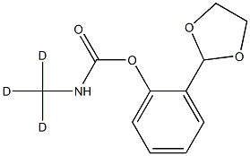 (Methyl-d3)carbaMicAcido-1,3-Dioxolan-2-ylphenylEster Structure