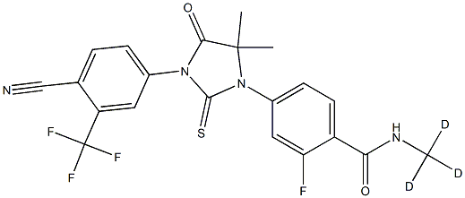 恩杂鲁胺-D3, 1443331-82-5, 结构式