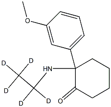 2-[(Ethyl-d5)aMino]-2-(3-Methoxyphenyl)cyclohexanone Structure