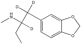 N-Methyl-1-(1,3-benzodioxol-5-yl)-2-butanaMine-d3,,结构式