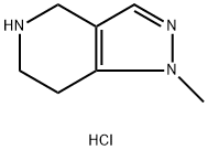 1-Methyl-4,5,6,7-tetrahydro-1H-pyrazolo[4,3-c]pyridine hydrochloride Structure