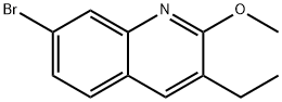 7-溴-3-乙基-2-甲氧基喹啉 结构式