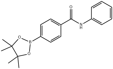 4-(苯基氨甲酰基)苯硼酸频哪醇酯 结构式