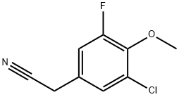 3-Chloro-5-fluoro-4-Methoxyphenylacetonitrile, 97% Structure