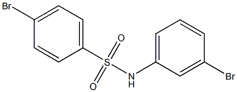 4-溴-N-(3-溴苯基)苯磺酰胺,97% 结构式