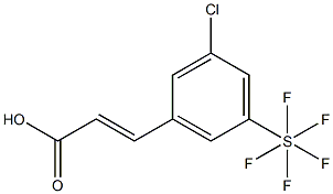 3-Chloro-5-(pentafluorothio)cinnaMic acid, 97% Struktur