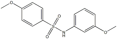 4-Methoxy-N-(3-Methoxyphenyl)benzenesulfonaMide, 97% 结构式