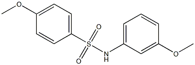 4-Methoxy-N-(3-Methoxyphenyl)benzenesulfonaMide, 97% Struktur