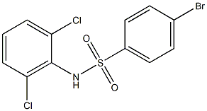 4-溴-N-(2,6-二氯苯基)苯磺酰胺,97% 结构式