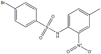 4-BroMo-N-(4-Methyl-2-nitrophenyl)benzenesulfonaMide, 97%,349404-79-1,结构式