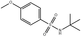 N-叔丁基-4-甲氧基苯磺酰胺, 106555-68-4, 结构式