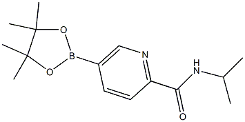 5-(4,4,5,5-TetraMethyl-[1,3,2]dioxaborolan-2-yl)-pyridine-2-carboxylic acid isopropylaMide Struktur