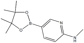 Methyl-[5-(4,4,5,5-tetraMethyl-[1,3,2]dioxaborolan-2-yl)-pyridin-2-yl]-aMine 化学構造式