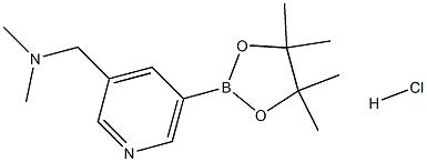 DiMethyl-[5-(4,4,5,5-tetraMethyl-[1,3,2]dioxaborolan-2-yl)-pyridin-3-ylMethyl]-aMine.HCl Structure