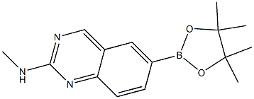 Methyl-[6-(4,4,5,5-tetraMethyl-[1,3,2]dioxaborolan-2-yl)-quinazolin-2-yl]-aMine,,结构式