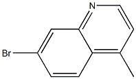 7-BroMo-4-Methyl-quinoline 化学構造式