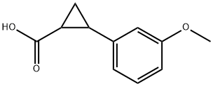 2-(3-Methoxy-phenyl)-cyclopropanecarboxylic acid Struktur