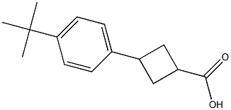 3-(4-tert-Butyl-phenyl)-cyclobutanecarboxylic acid,,结构式