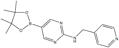 Pyridin-4-ylMethyl-[5-(4,4,5,5-tetraMethyl-[1,3,2]dioxaborolan-2-yl)-pyriMidin-2-yl]-aMine,,结构式