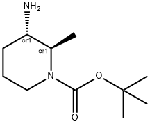 反式-3-氨基-2-甲基哌啶-1-羧酸叔丁酯, 1367945-56-9, 结构式