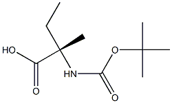 BOC-D-异缬氨酸,,结构式