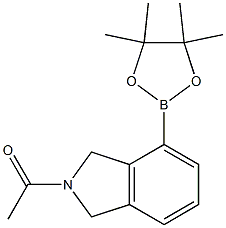 1-(4-(4,4,5,5-tetraMethyl-1,3,2-dioxaborolan-2-yl)isoindolin-2-yl)ethanone,,结构式